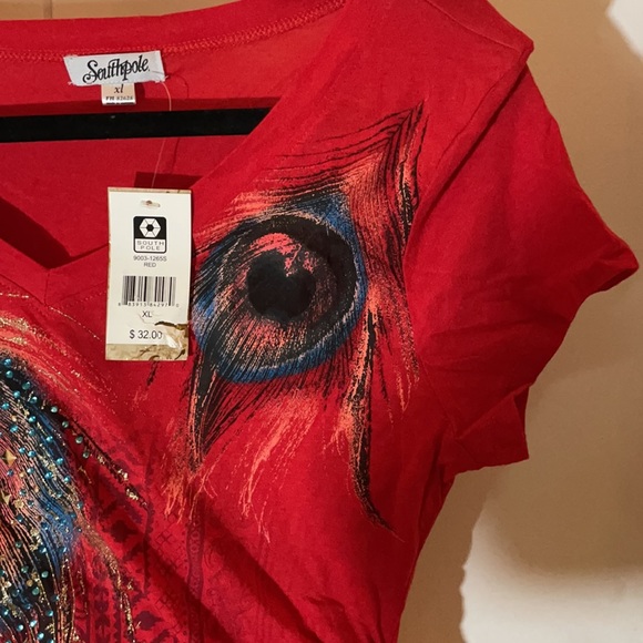 South Pole feather tee shirt - Picture 4 of 6